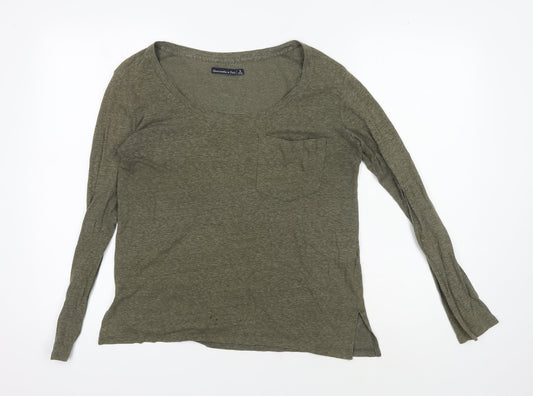 Womens UK Size S Abercrombie & Fitch Green Basic T-Shirt