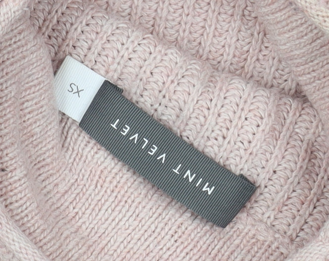 Womens UK Size XS Mint Velvet Pink Pullover Jumper