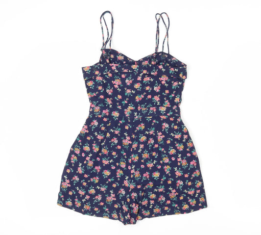 Superdry Women's Multicoloured 2XS Floral Playsuit