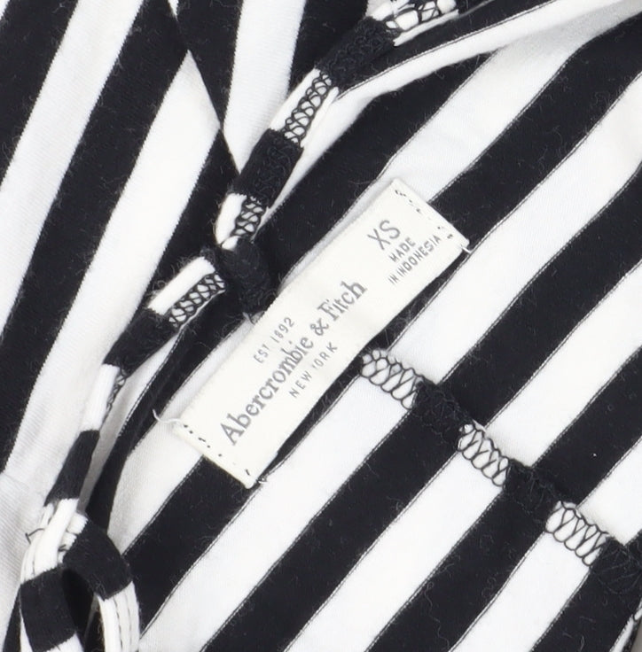 Abercrombie & Fitch Womens Black Stripe XS Bodysuit