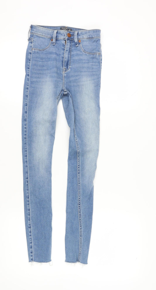 Womens UK Size 24 Abercrombie & Fitch Slim Fit Jegging Blue Jeans