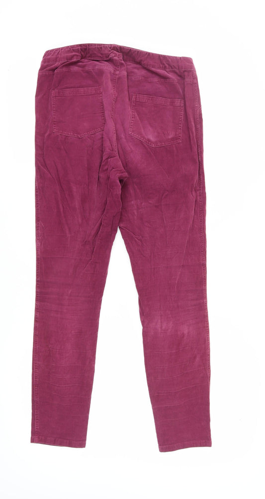 White Stuff Women's Purple Corduroy Trousers, Size 12