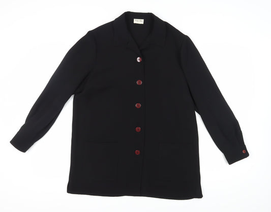 Womens UK Size 14 Viyella Regular Black Blazer