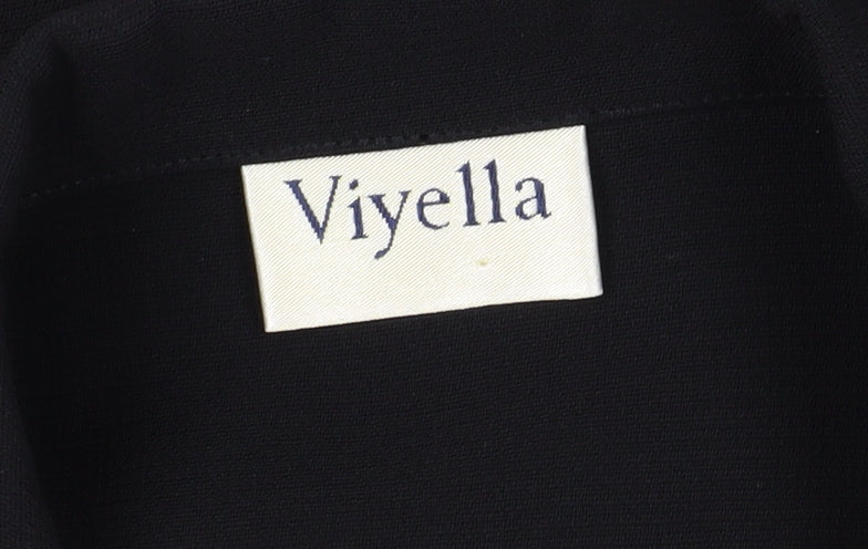 Viyella Women's Black Blazer, UK 14, Mid-Length, Elegant