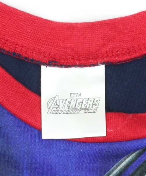 Marvel Avengers Boys Graphic T-Shirt, Multicoloured, 5-6 Years
