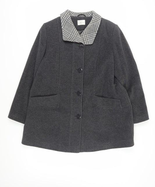 Womens UK Size 16 Eastex Grey Basic Jacket