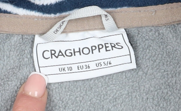 Craghoppers Women's Grey 1/2 Zip Henley Sweatshirt Size 10