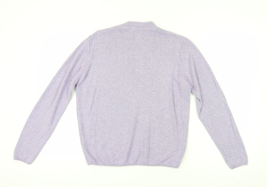 Womens UK Size M Honor Millburn Purple Pullover Jumper
