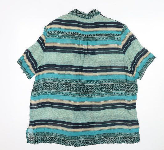 Womens UK Size 16 Eastex Multicoloured Blouse
