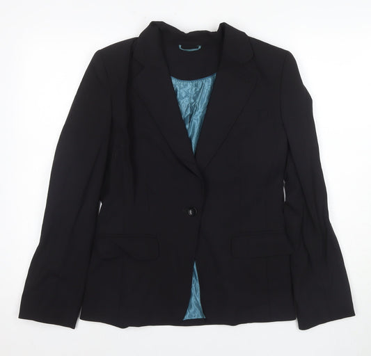 Womens UK Size 10 Austin Reed Regular Black Blazer