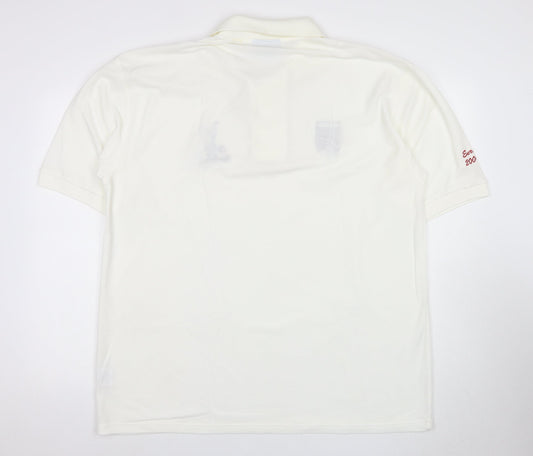 Blue Max Unisex White Polo Shirt XL Classic