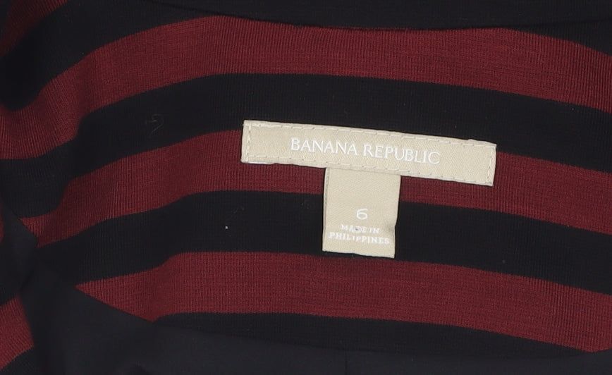 Banana Republic Women's Red Stripe Suit Jacket, Size 10