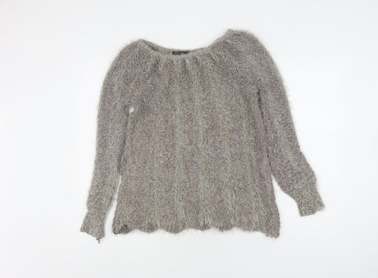 Womens UK Size S QED London Multicoloured Pullover Jumper
