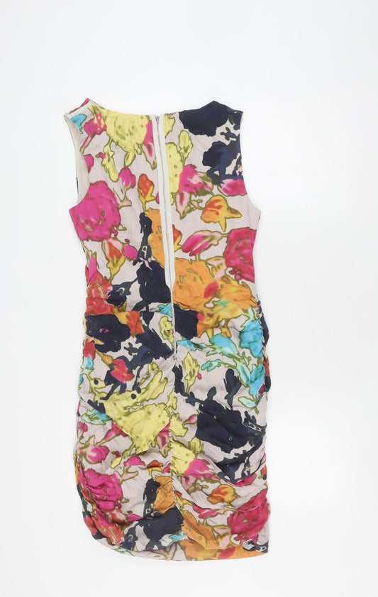 Coast Women's Multicoloured Floral Bodycon Dress, Size 14