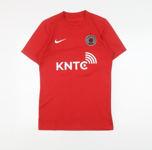 Mens UK Size S Nike Red FootballGym & Training T-Shirt