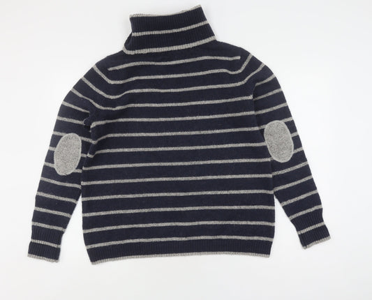 Crew Clothing Co. Women's Blue Roll Neck Pullover Jumper Size 14