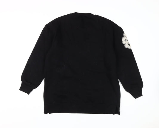 Womens UK Size S French Connection Black Pullover Sweatshirt