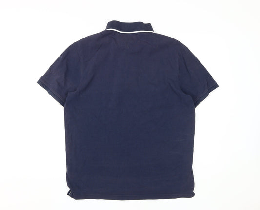 Tommy Hilfiger Men's Blue Polo, Casual Golf Style, Size M