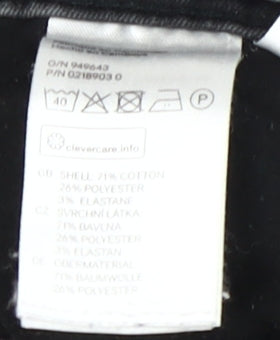 Womens UK Size 12 H&M Regular Fit Skinny Black Jeans