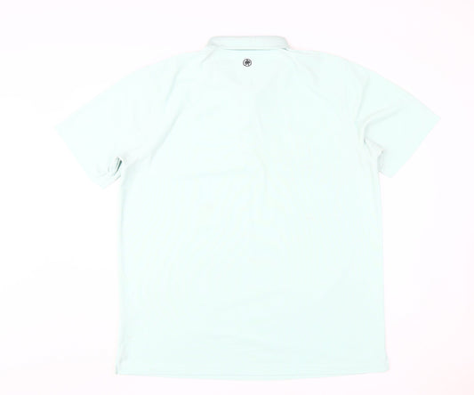 PROQUIP Men's Green Polo Shirt L - Casual Golf Attire