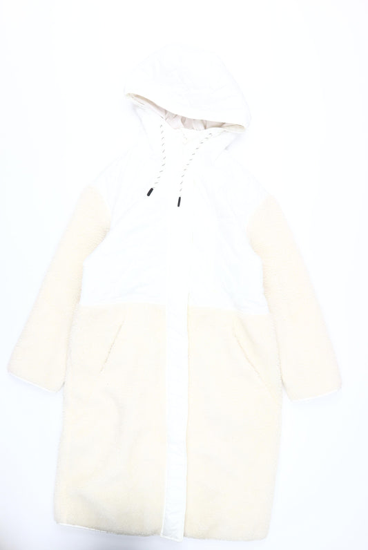 Womens UK Size XS H&M White Puffer Jacket