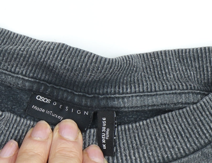 Womens UK Size 10 ASOS Grey Pullover Sweatshirt