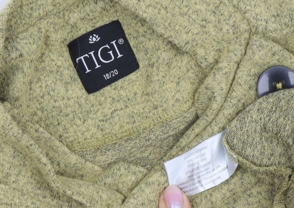Womens UK Size 18 TIGI Green Pullover Jumper