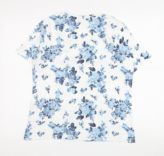 Isle Women’s M Floral White T-Shirt