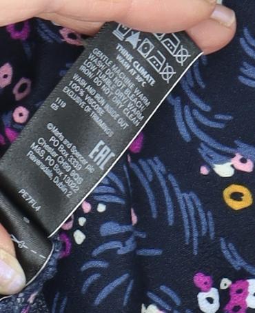 Marks and Spencer Women's Floral A-Line Long Skirt, Size 12