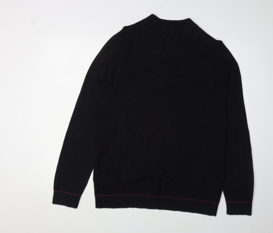 Ted Baker Men's Black Henley Jumper Size L