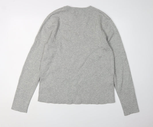 Topman Men's Grey Pullover Jumper Medium, Casual Comfort