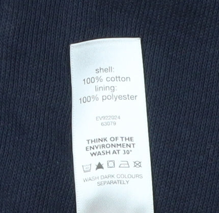 Mens UK Size XL Stone Bay Blue Full Zip Sweatshirt