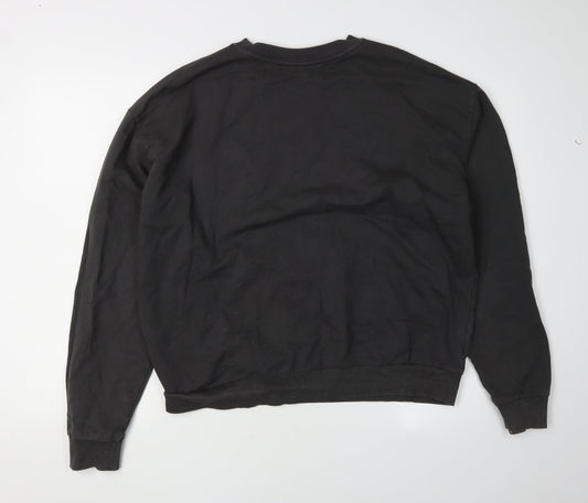 Womens UK Size 10 ASOS Design Black Pullover Sweatshirt