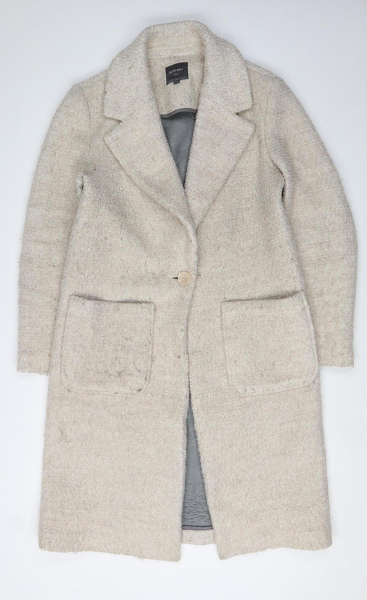 Womens UK Size 12 NEXT Beige Overcoat