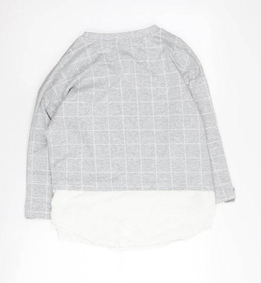 Womens UK Size 12 Stradivarius Grey Pullover Jumper