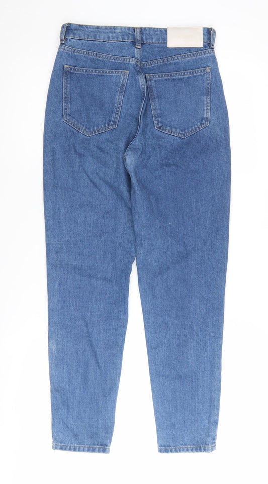 Pull & Bear Women's Blue Sequin Mom Jeans Size 4