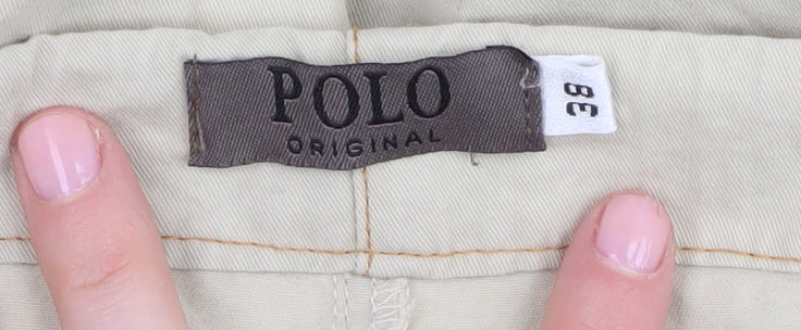 Polo Men's Beige Cargo Trousers - Size 38