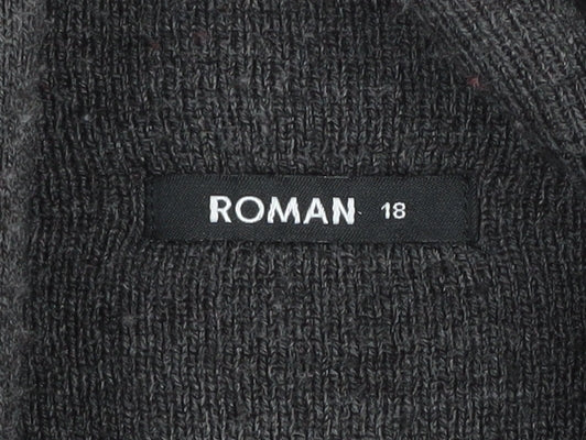 Womens UK Size 18 Roman Red Cardigan Jumper