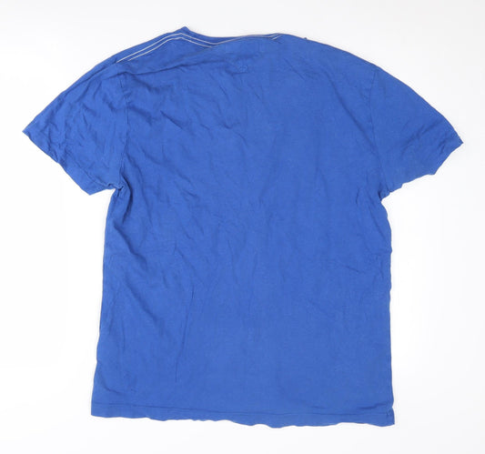 Tommy Hilfiger Men's Blue Graphic T-Shirt L