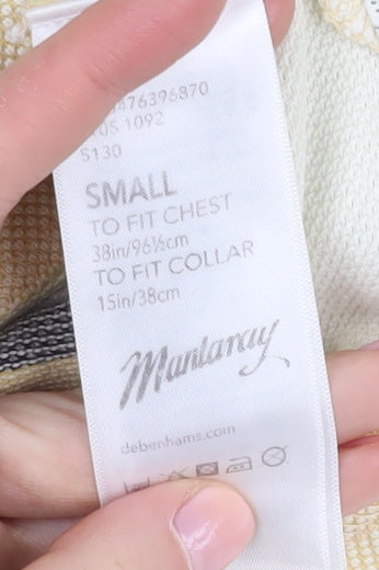 Mantaray Men's Striped Polo Shirt in Multicoloured, Size S