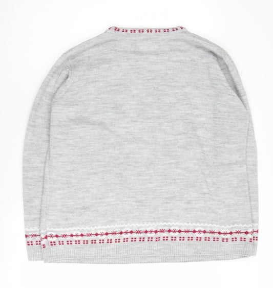 Womens UK Size XL Isle Grey Pullover Jumper