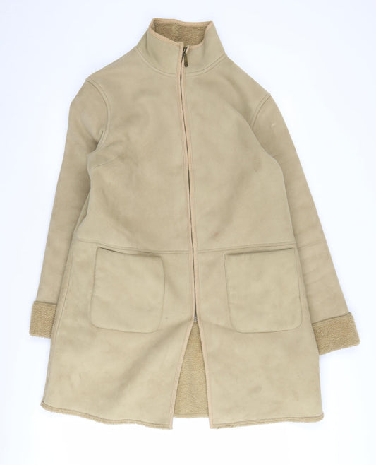 Womens UK Size 14 NEXT Beige Basic Jacket