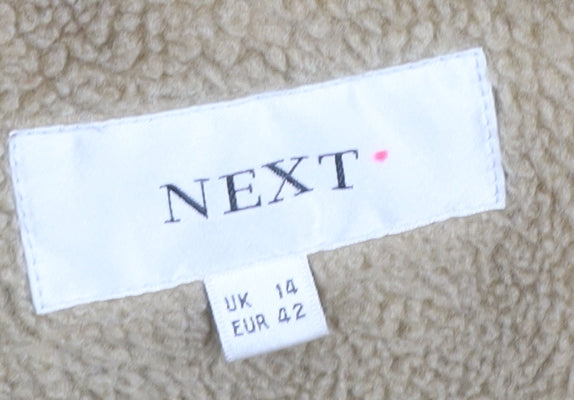 Womens UK Size 14 NEXT Beige Basic Jacket