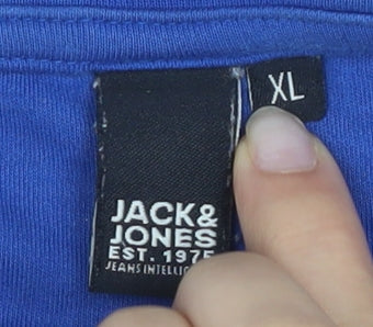Mens UK Size XL JACK & JONES Blue T-Shirt