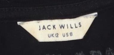 Jack Wills Women's Black 2XS Basic T-Shirt