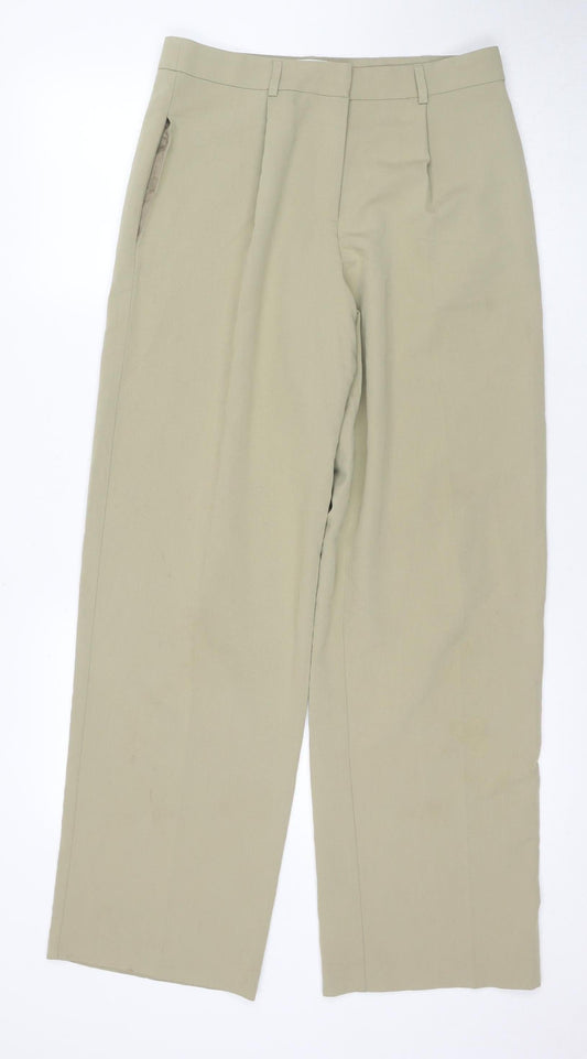 ASOS DESIGN Women's Beige Straight Trousers Size 10