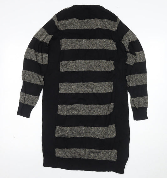 Capsule Women's Black Striped Jumper Dress Size 12