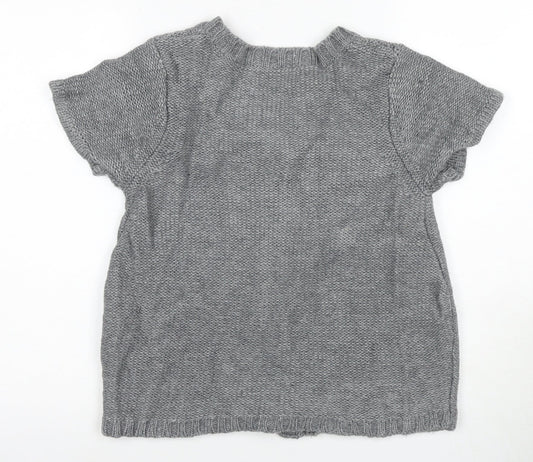 La Redoute Women's Grey Cable-Knit Cardigan UK 14