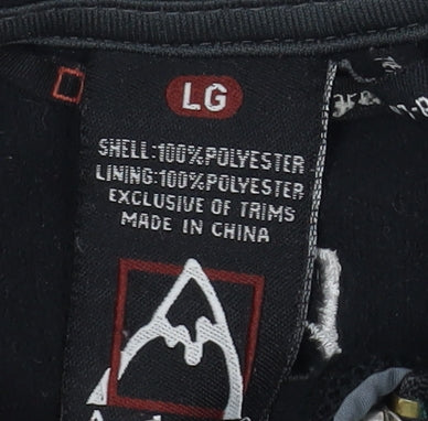 Avalanche Men's Black Jacket Size L with Full Zip & Pockets