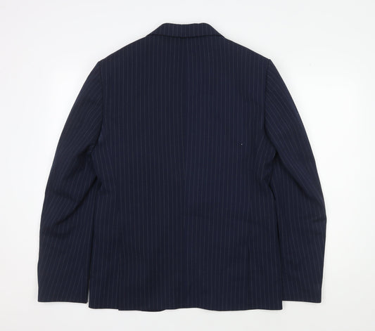 Mens UK Size 40 Moss London Regular Blue Suit Jacket
